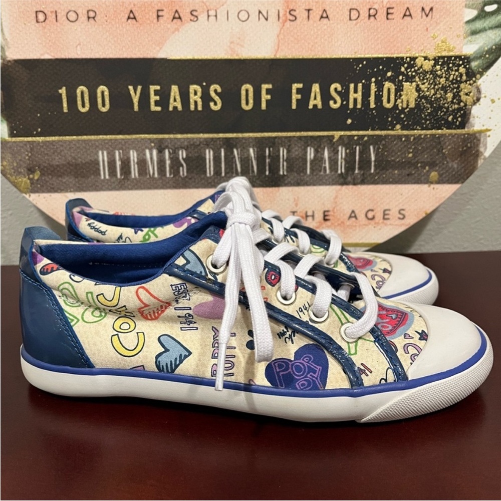Coach Poppy Multicolor Lace Up Sneakers Size
8 EUC - Picture 2 of 8